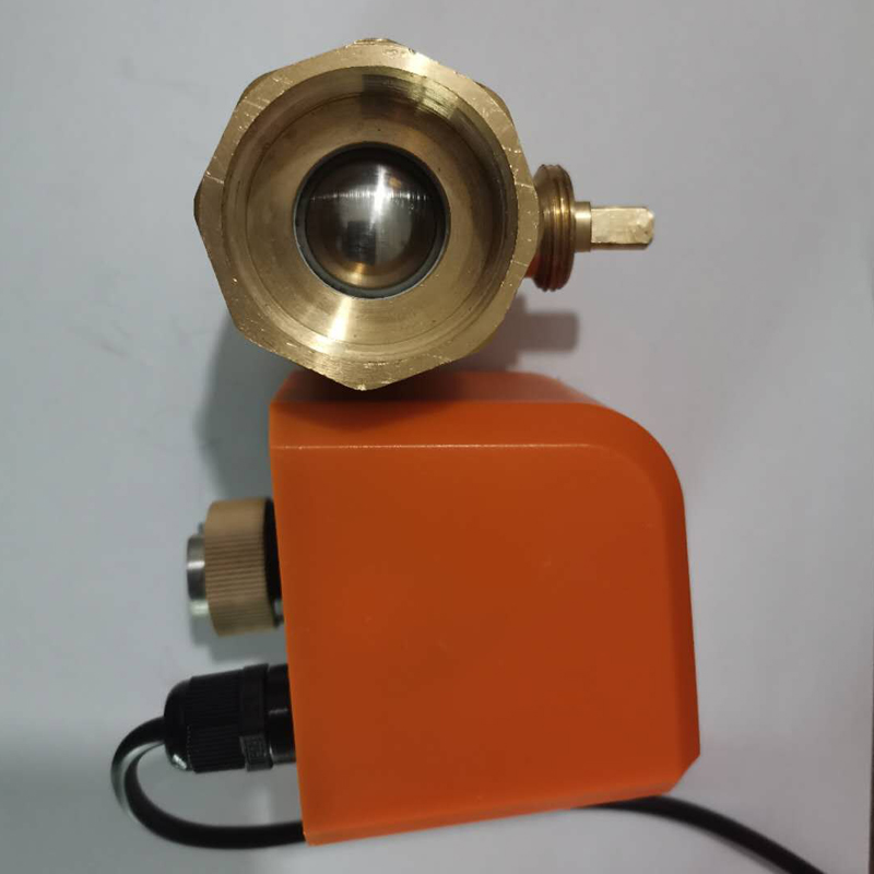 220V DC12V/24V两q线电动球阀通电打开常闭电磁阀DN15 20 25 32 4