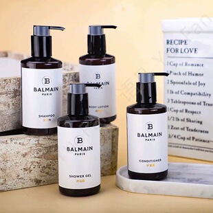 君悦酒店同款巴尔曼BALMAIN洗发水护发素沐浴露润肤露300ml
