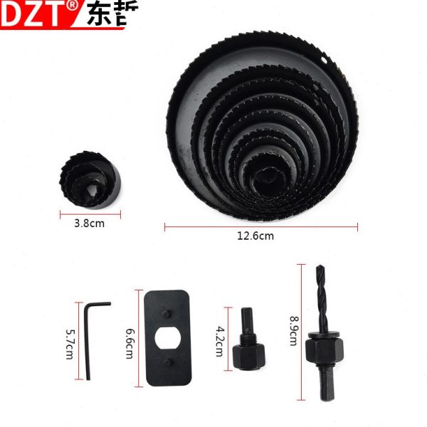 盒切钻头木工件套11现货开孔/石膏板 塑/16割套装8木工/锯7开孔器