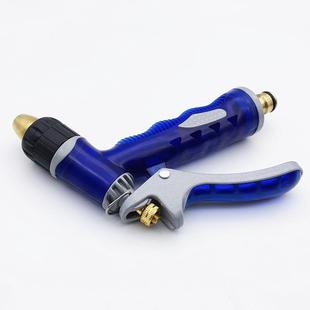 新款 花园浇花喷头锌 直销家用全铜海蓝高压洗车水枪 园林喷水枪头