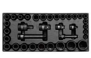 易尔拓YT-55446风动套筒组合工具35件套1/2 3/8