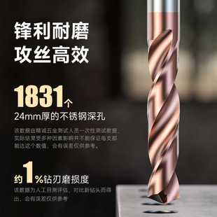 钛合金钻头钨钢超硬进口乌钢钻头整体硬质合金65硬度钻头不锈钢铝