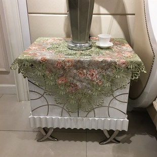 布艺床头柜罩盖布圆桌桌布圆形盖布盖巾 餐桌布茶几桌布欧式