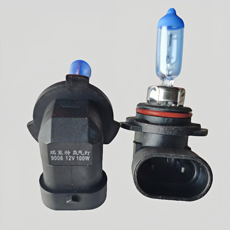 新款直销汽车大灯灯泡hb4 9006 12v100w超白光5000K近光灯蓝泡近
