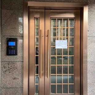直销山西厂价直销玫瑰金彩色不锈钢门家用防盗门别墅不锈钢门 新款