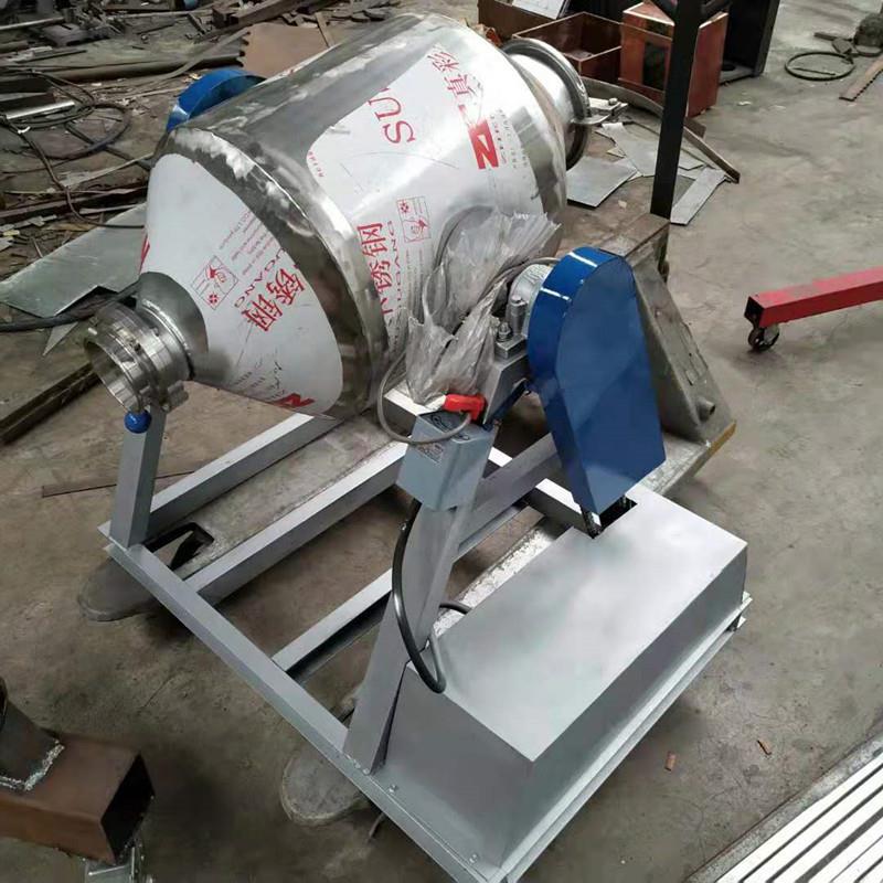 腰鼓式白糖食品粉末不锈钢混合设备110L不锈钢腰鼓搅拌机