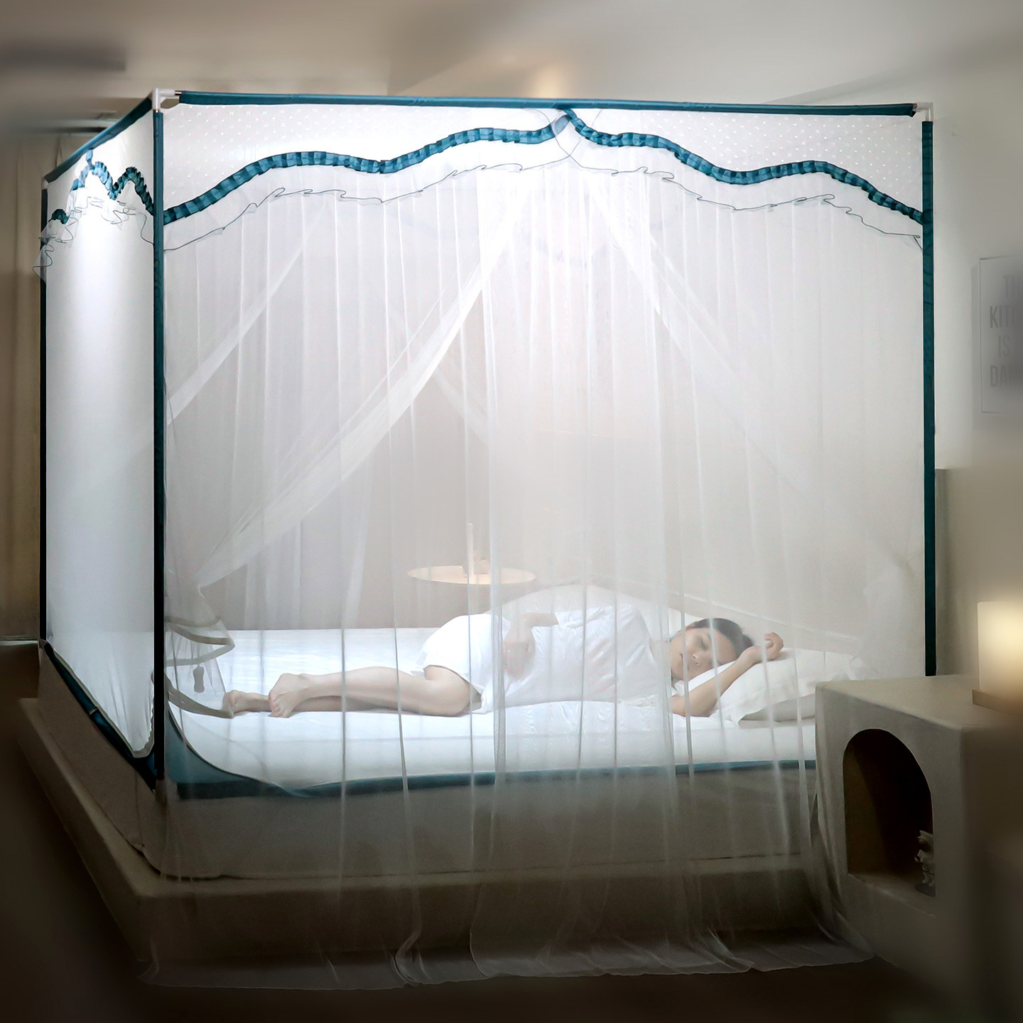 馥而馨防摔蚊帐家用卧室2025新款免安装支架加粗婴儿防止掉床儿童,床上用品,蚊帐,淘宝优惠券,粉丝福利购,淘宝优惠卷