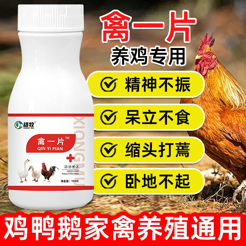 雄牧禽一片养鸡鸭鹅通用见效快