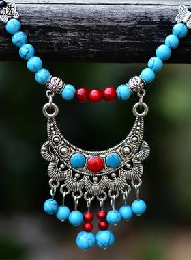 云南民族风项链额饰配饰