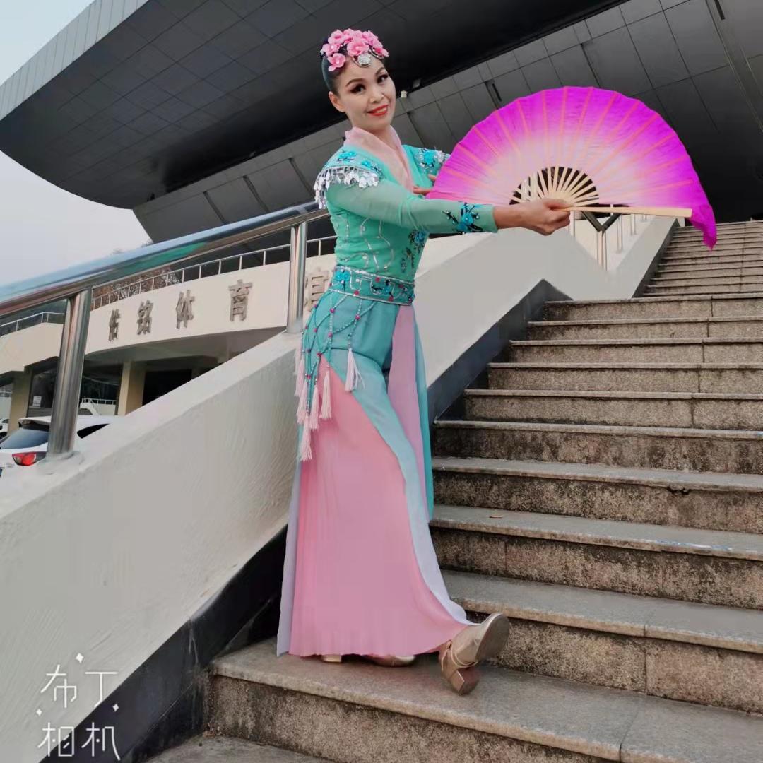 2023新款胶州秧歌扇子粉