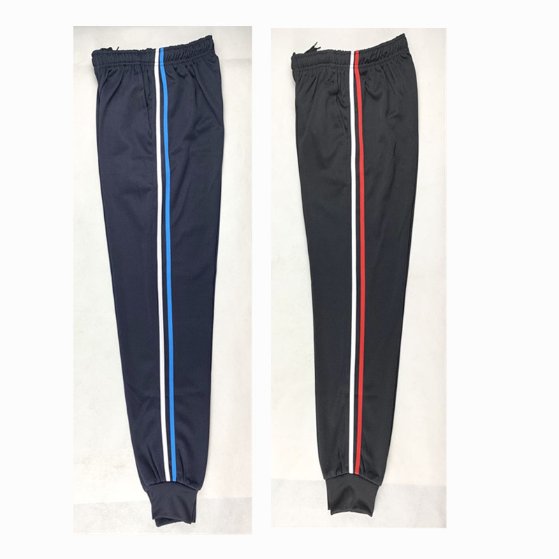 校裤子男白红边初中生春