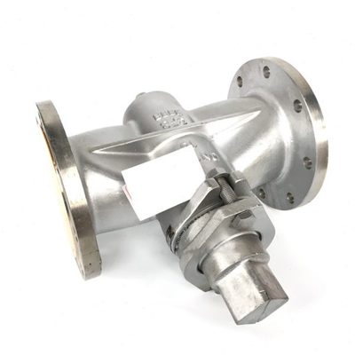 河北靖镜阀门304不锈钢法兰二通旋塞阀X43W-10/16P沥青油品阀门
