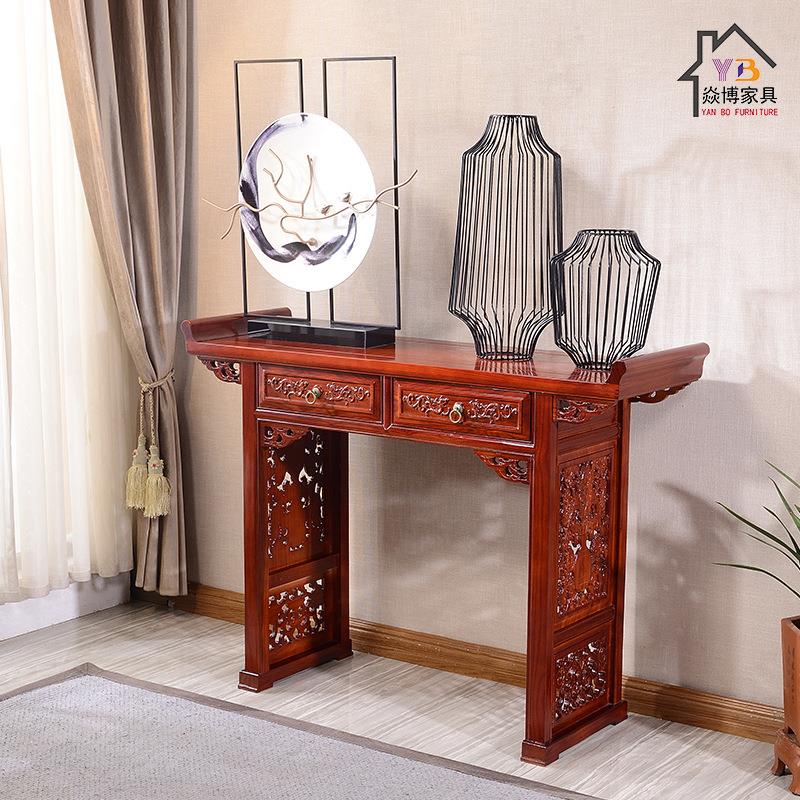 实木供桌木雕花家用佛桌供台神台客厅香案佛像财神爷供奉桌全实木