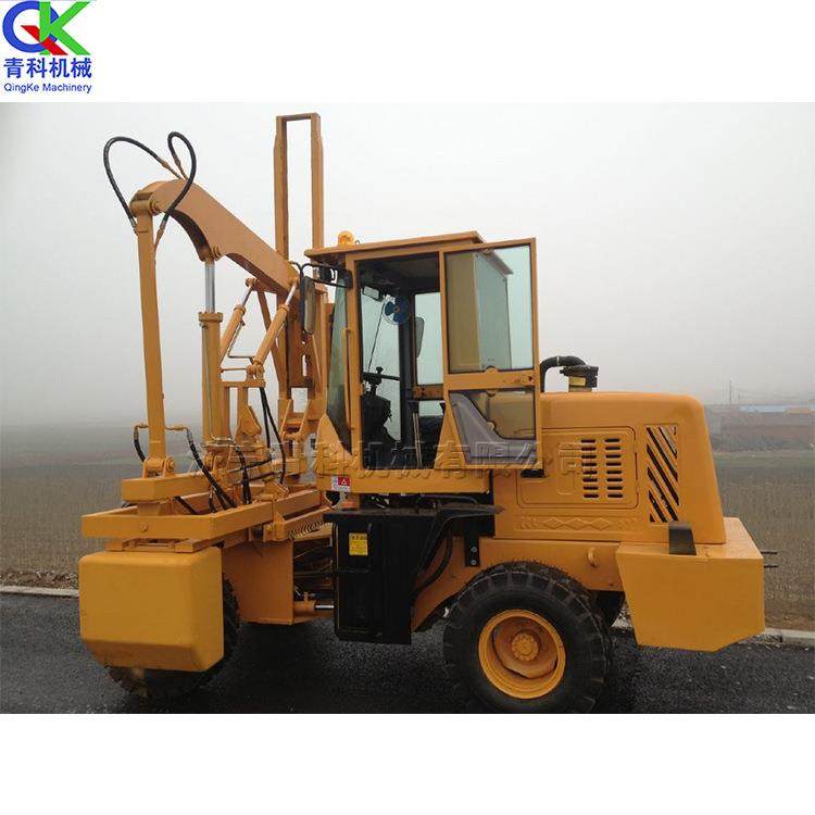 公路护栏安装打桩机房屋地基施工打孔机小型护栏钢管桩打压机