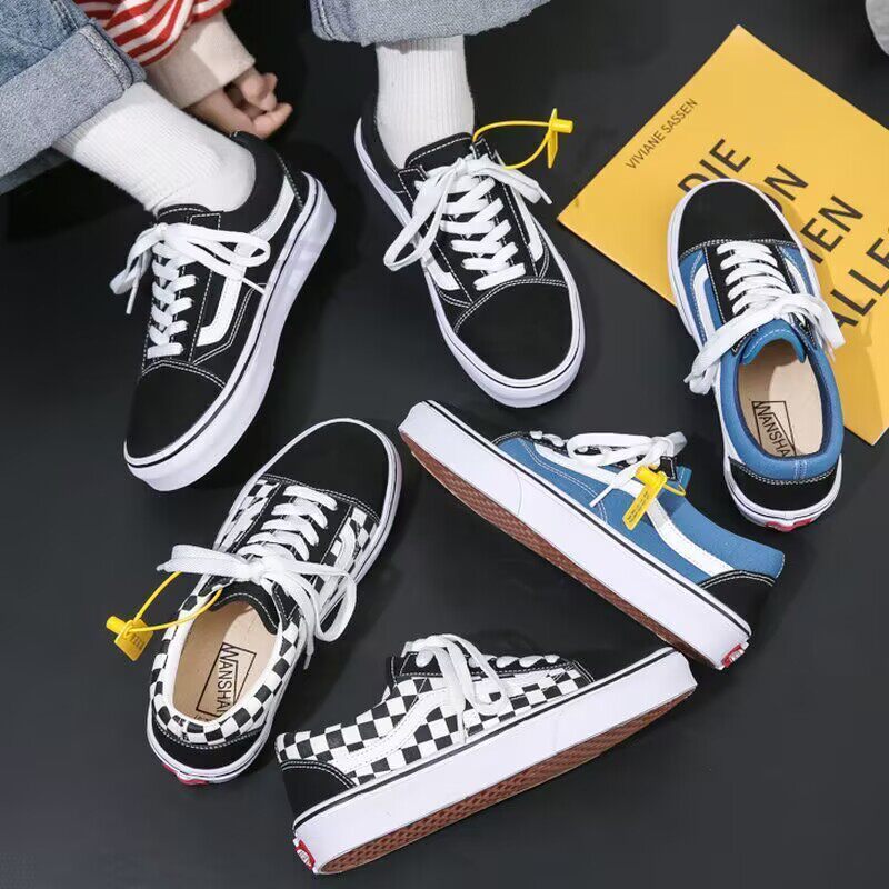 夏万斯2026新款男鞋低帮帆布鞋经典款运动鞋女鞋学生情侣滑板潮鞋