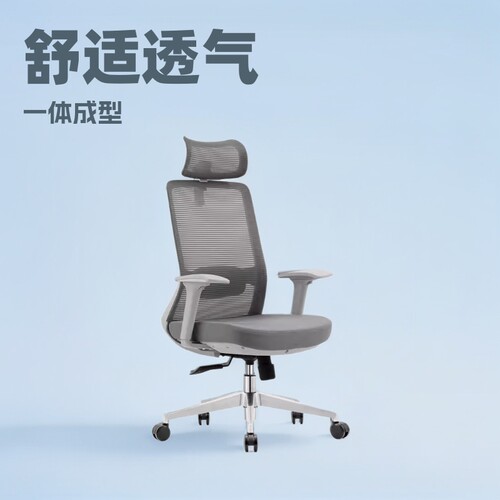 网布人体工学椅子电脑椅办公室书桌舒适久坐简约透气时尚职员转椅