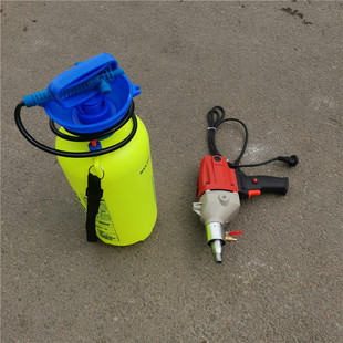 轨枕打眼机鸿聚牌 电动混凝土改锚机 76混凝土螺栓钻取机