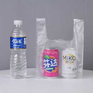 家用加厚垃圾袋子大号一次性白色透明食品塑料手提方便袋按斤