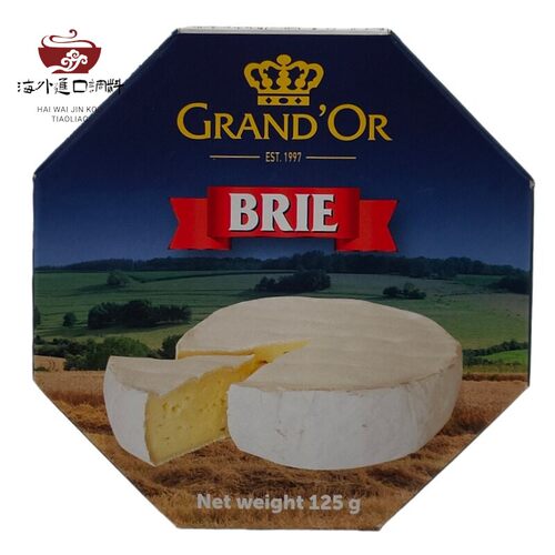 德国进口格兰特布里干酪必然奶酪即食Brie125g卡蒙贝尔金文芝士