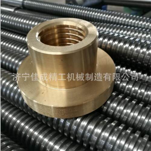 大量供应梯形丝杆螺母加工T形螺纹双头丝杆螺母Tr20至300厂家