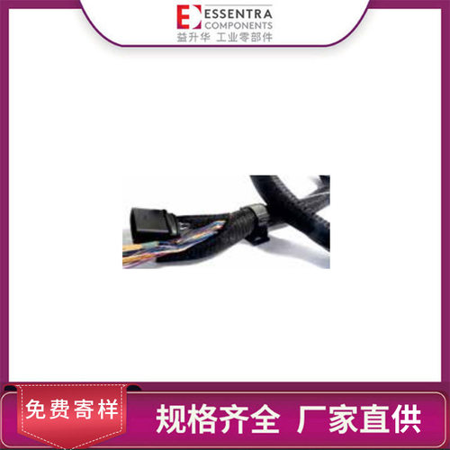 ESSENTRA益升华厂家黑色聚酯尼龙线束保护套ESCP聚酯自闭式护线套