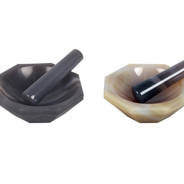 玛瑙研钵 天然玛瑙乳钵 实验室抗耐磨无杂质研磨棒