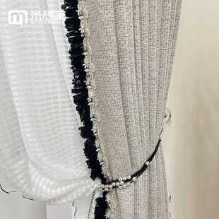 轻奢窗帘高级感遮光2024新款 法式 卧室客厅现代简约复古风浪漫orl