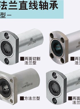 LHIRD16带法兰直线轴承嵌入式中型/中间法兰中型LHISD16
