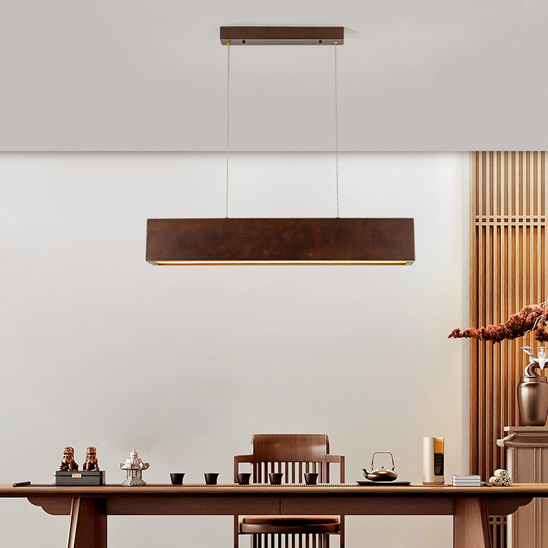 新中式实木餐厅茶室吊灯北欧现代简约茶台灯日式吧台长条餐桌灯具,电子元器件市场,电线扎带/束线带,淘宝优惠券,粉丝福利购,淘宝优惠卷