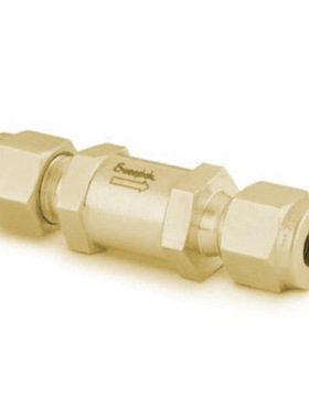 世伟洛克B-8C-1/3单向阀黄铜提升阀芯1/2in.卡套管1/3psig0.03bar