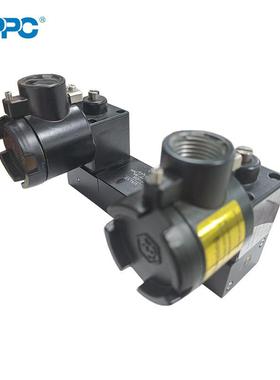 NPPC供应隔爆铝合金电磁双电控防爆电磁阀 CM562T6二位五通电磁阀