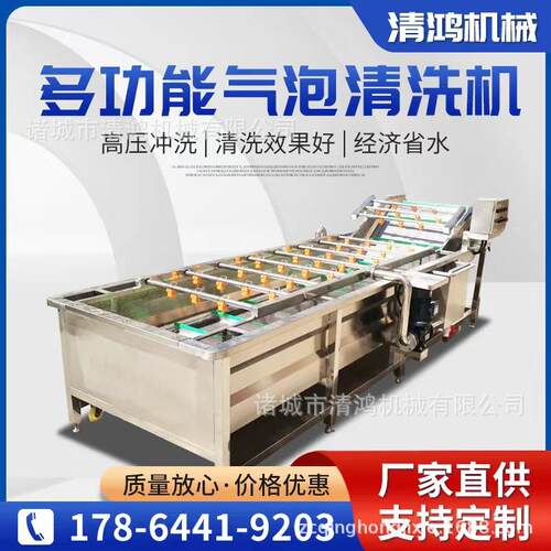 商用酸菜清洗机 加工定制连续式酱菜脱盐设备 酱黄瓜加工流水线