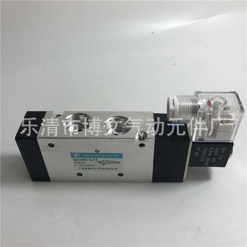 Q25DC-L15二位五通单电控气动换向电磁阀