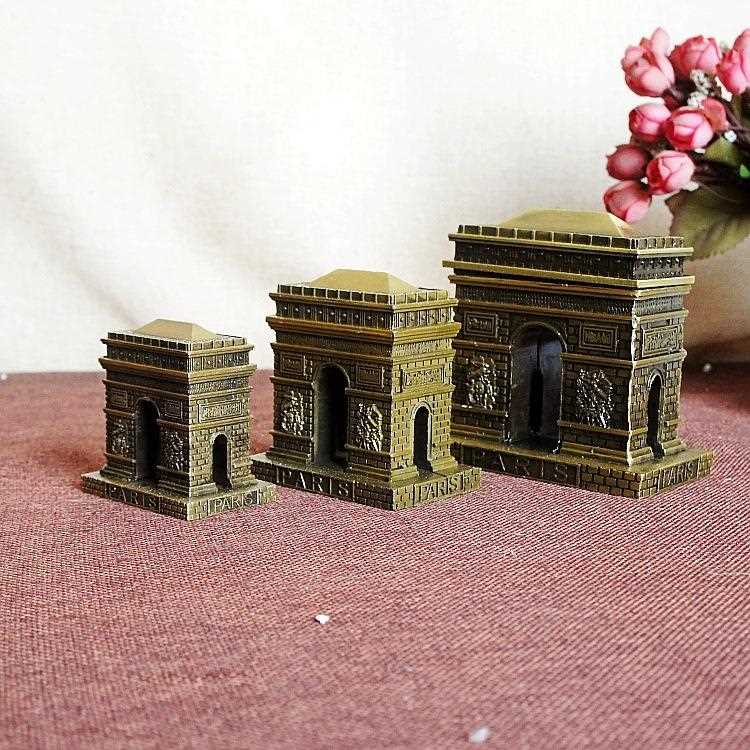 新款直销巴黎凯旋门模型法国旅游纪念品工艺品世界知名建筑物模型