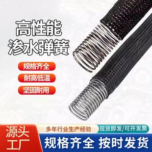 不锈钢渗水弹簧管厂家现货高架桥集水井沥青透水管渗水弹簧裹丝管