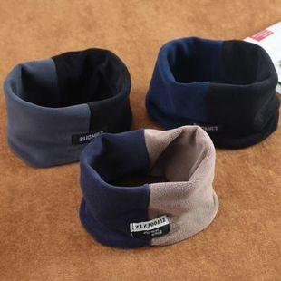 升级围脖冬男女防风面罩骑行防寒加厚保暖护颈拼色脖套加厚韩版