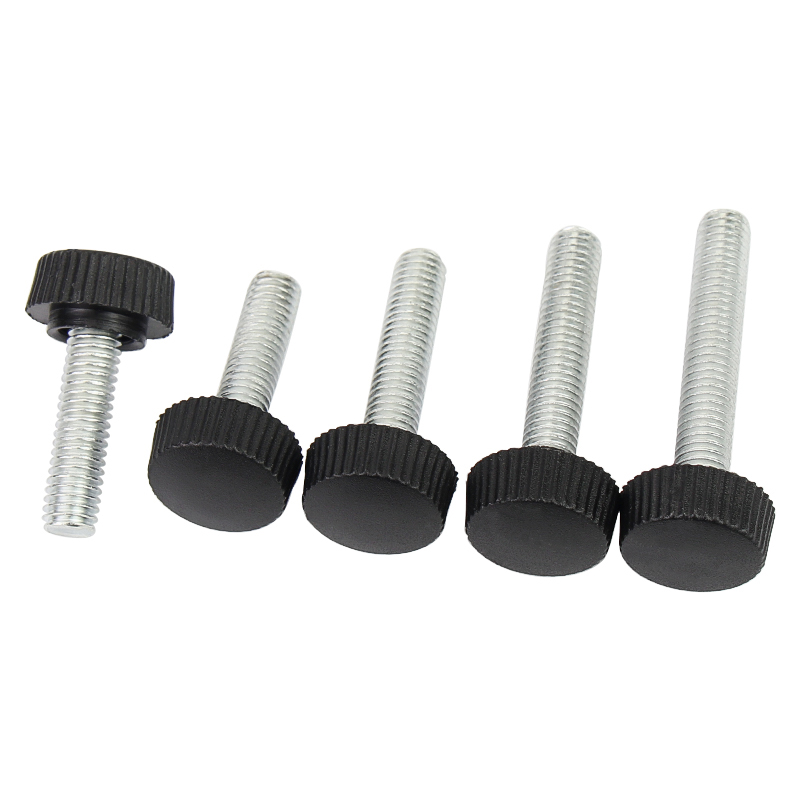 直纹把手胶头手拧螺丝塑料圆头滚花调节手柄旋G钮M3M4M5M6M8M810