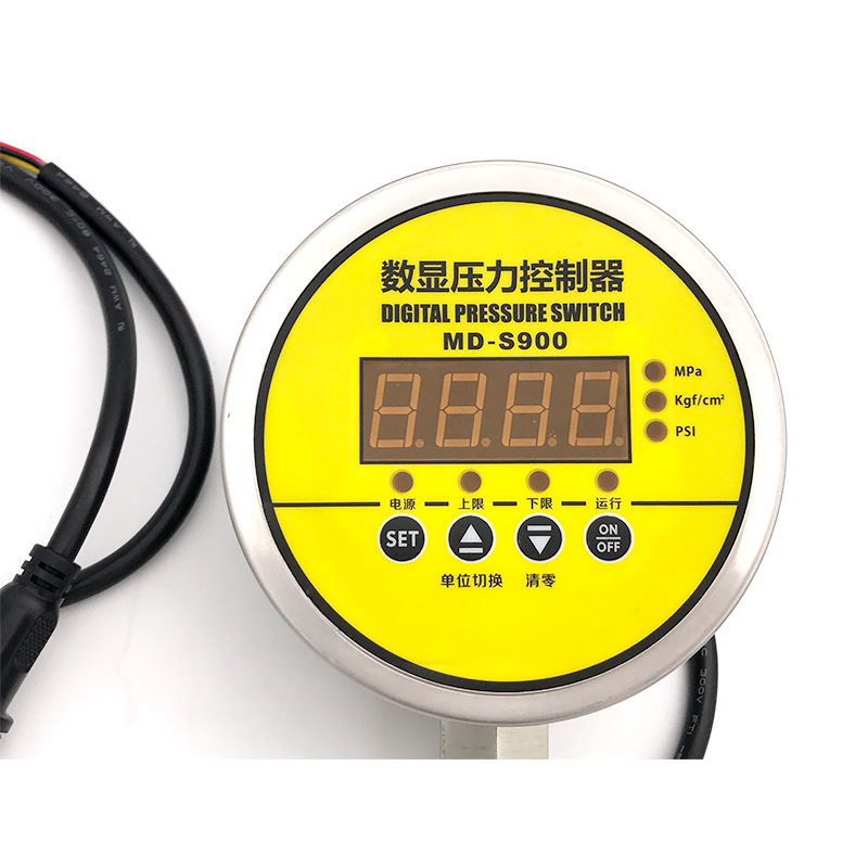 不锈钢数显压力控制器 数显压力控制表 数显压力表MD-S900E径向