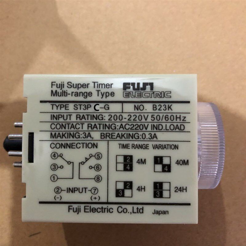 富士型STb3PC-B时间继电器ST3PC-A瞬时+延时AC220V超级通电延时24