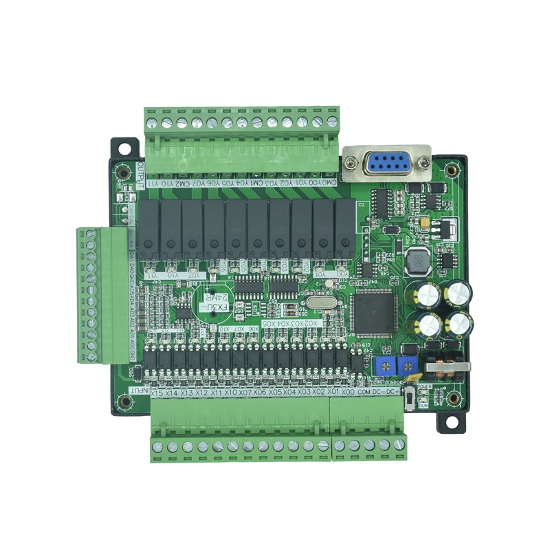 plc工b控板国产 fx3u-24mr/24mt 高速带模拟量stm32 可编程控制器