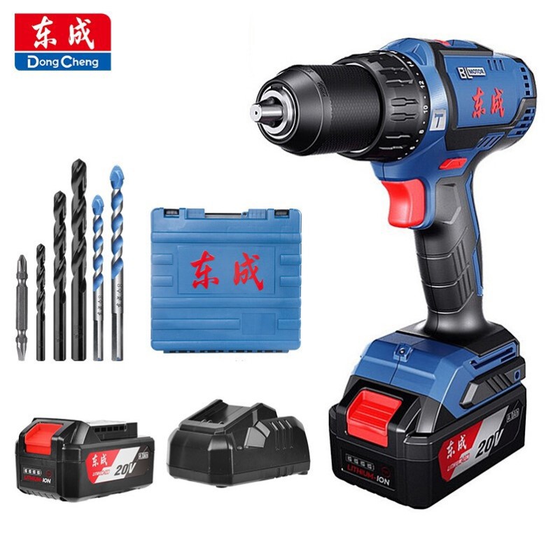 东成无刷冲击手电钻20Vp充电式手电DCJZ03-13多功能双速冲击锂电