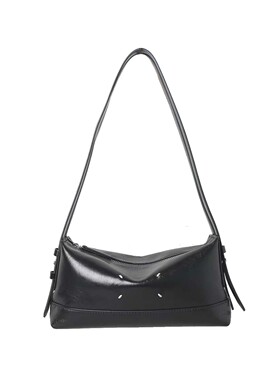 2026新款极简风手缝四角线吐司包单肩法棍包8300