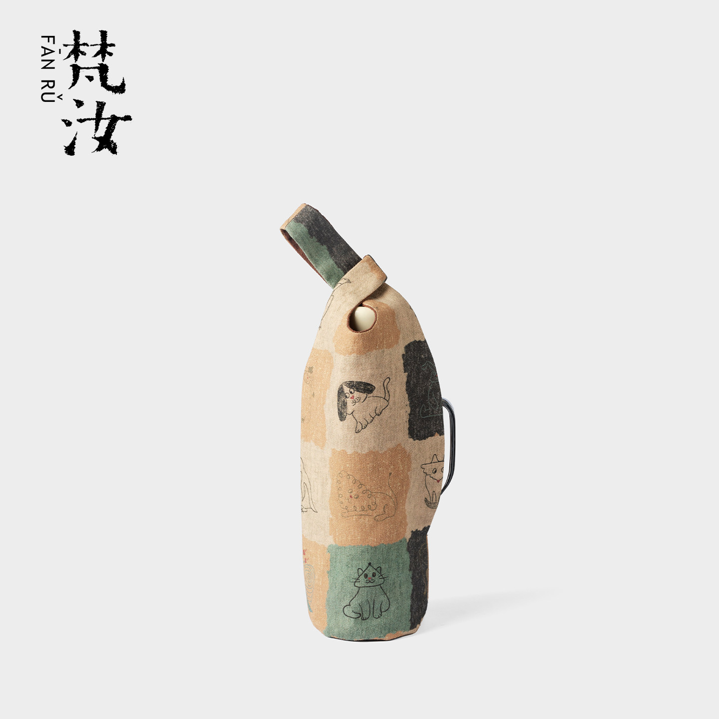 梵汝日式棉麻传家壶便携收纳包图片