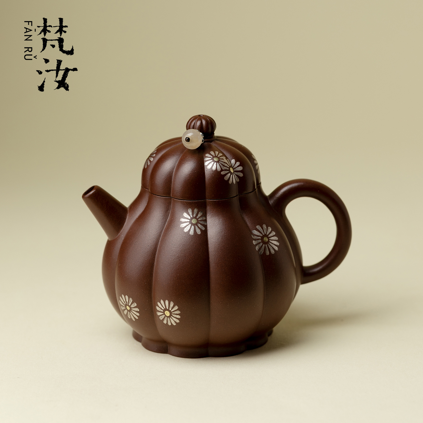 梵汝 宜兴紫砂壶纯银手绘名家茶壶家用泡茶器高颜值精致创意单壶