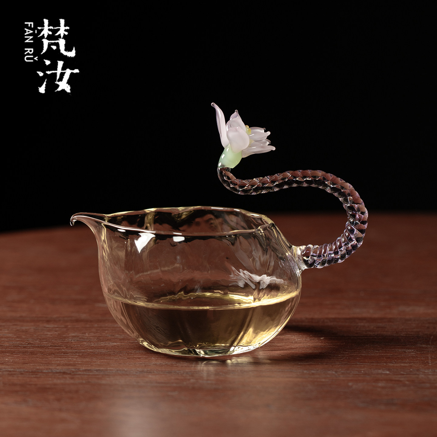 梵汝加厚不烫手玻璃公道杯图片
