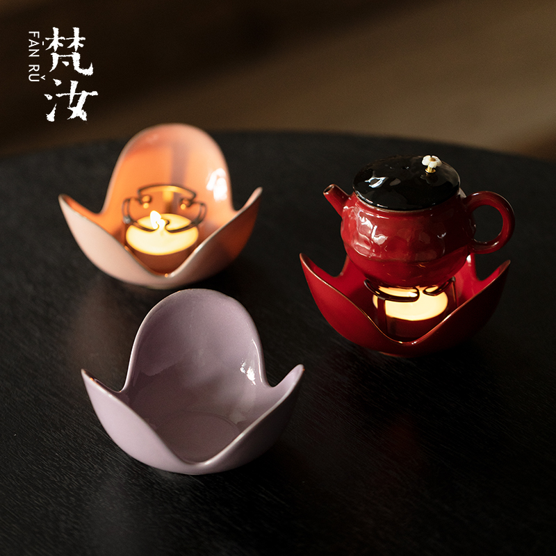 梵汝原创蜡烛暖茶温茶炉花茶壶
