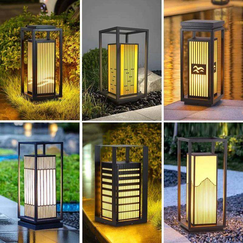 新中式户外草坪灯庭院灯别墅院子花园市政工程防水室外景观柱头灯