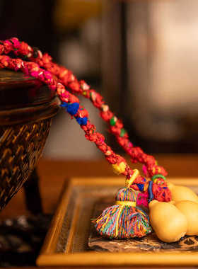 CELESTIAL TAO REALM/道轩堂儿童彩绳纳福项链 道系中国风饰品