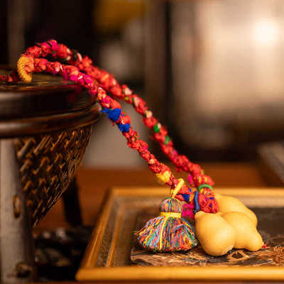 CELESTIAL TAO REALM/道轩堂儿童彩绳纳福项链 道系中国风饰品