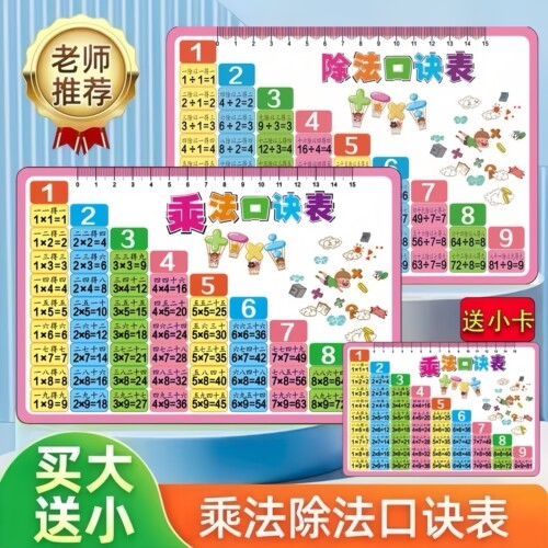乘法口诀墙贴小学生背诵超方便